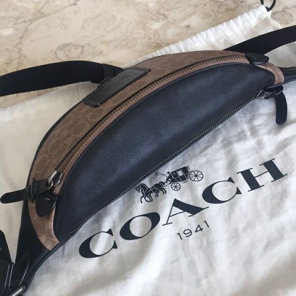 Authentic COACH Rivington Signature Belt Bag - Picture 9 of 15